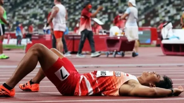 7 Potret Sapto Yogo Purnomo, Peraih Medali Perunggu dalam Paralimpiade Tokyo 2020
