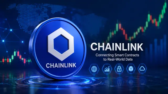 Ilustrasi kripto Chainlink (LINK). (Gambar by AI)