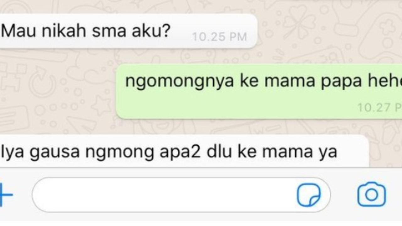 6 Chat Gombal Lamar Pasangan, Bikin Gemas Sendiri