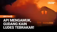 Kebakaran hebat melanda gudang penyimpanan kain milik PT Mandiri Jaya di Jalan Cilampeni, kawasan Katapang, Kabupaten Bandung, Jawa Barat, Kamis pagi. Selain menghanguskan bangunan gudang, api juga melalap enam unit sepeda motor yang terparkir di dal...