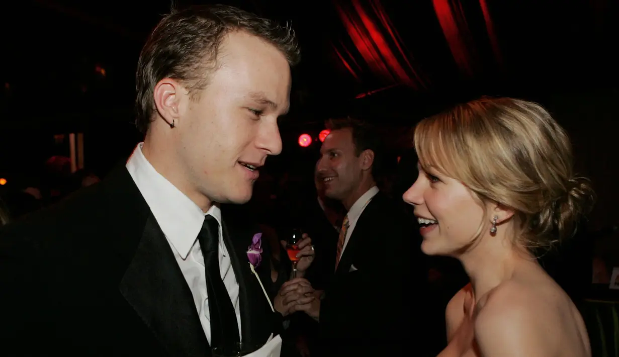 Michelle dan Heath pun berpisah beberapa bulan sebelum kematiannya. (Kevin Winter / Getty Images North America / AFP)