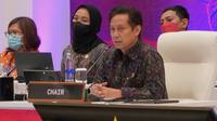Menteri Kesehatan RI Budi Gunadi Sadikin memimpin Pertemuan Kedua Menteri Kesehatan Negara G20 (G20 2nd Health Ministers Meeting) di Hotel InterContinental Bali Resort, Bali yang digelar 27 - 28 Oktober 2022. (Dok Kementerian Kesehatan RI)