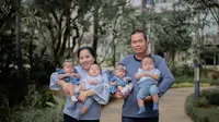 Youtuber Rianto dan Triani Ayuningtyas Angkat Cerita Empat Anak Kembar
