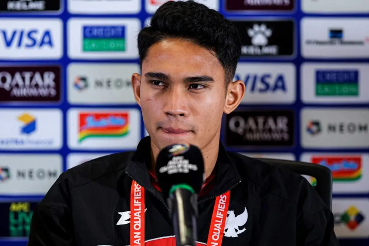 Pemain Timnas Indonesia, Marselino Ferdinan (c) Bola.net/Bagaskara Lazuardi