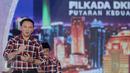 Calon Gubernur no 2, Basuki Tjahaja Purnama atau Ahok menjawab pertanyaan saat debat terakhir Pilgub DKI Jakarta 2017 di Hotel Bidakara, Jakarta, Rabu (12/4). (Liputan6.com/Faizal Fanani)