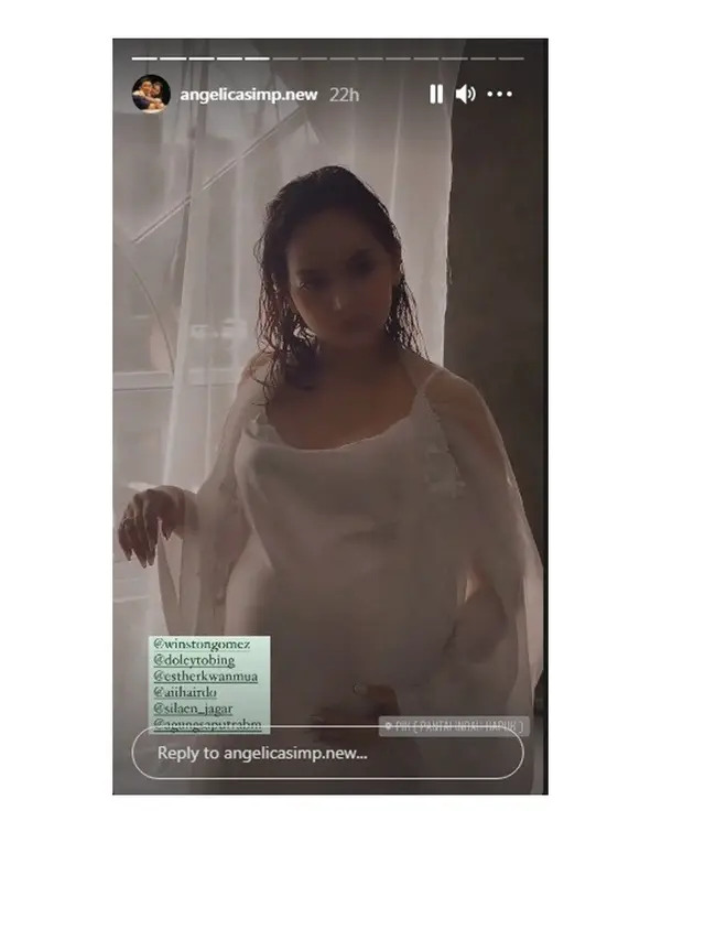 7 Gaya Maternity Shoot Angelica Simperler, Pamerkan Baby Bump