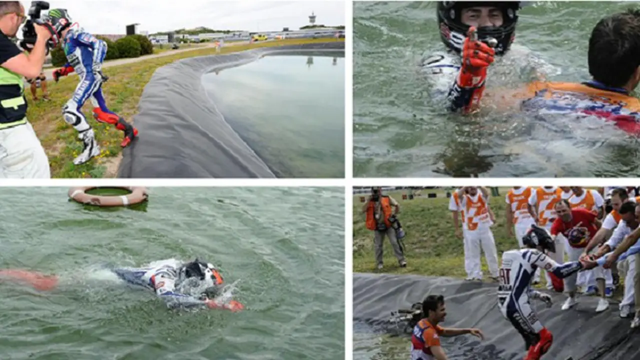 Jorge Lorenzo Nyemplung Danau (Crush)