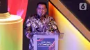 Ketua LPTQ Kabupaten Tanggerang dan Sekretaris daerah Kabupaten Tanggerang periode 2017-2024 Mochamad Maesyal Rasyid memberikan sambutan saat acara Anugerah Inspiratif Liputan6.com di hotel Shangri La, Jakarta, Rabu (31/7/2024). Mochamad Maesyal Rasyid mendapatkan penghargaan Tokoh Inspiratif Penggerak Kemajuan Tradisi dan Pendidikan Agama. (Liputan6.com/Herman Zakharia)