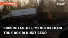 Beredar video viral terkait sebuah truk yang terguling. Kejadian tersebut berada di sekitar Bukit Bego