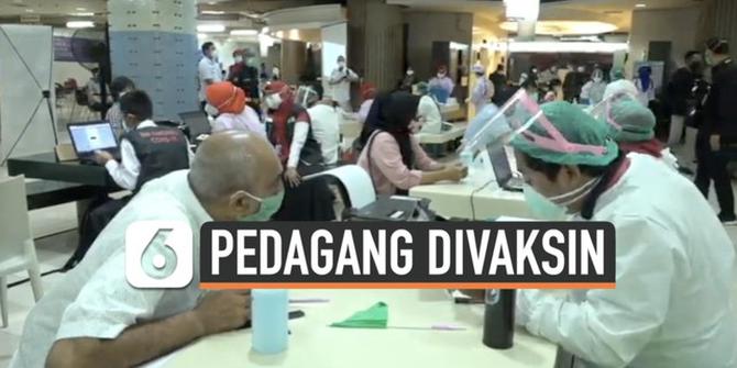 VIDEO: Begini Persiapan Vaksinasi Covid-19 Pedagang Pasar Tanah Abang Jakarta