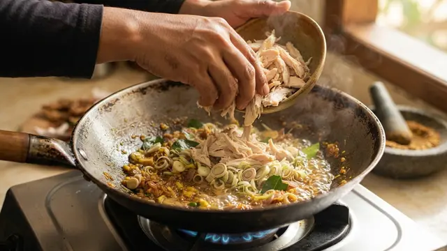 Resep Ayam Suwir Serai yang Harum dan Pedas