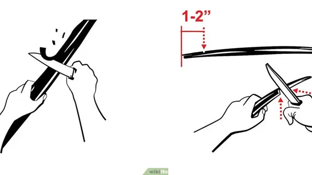 Cara membuat busur panah (sumber: WikiHow)