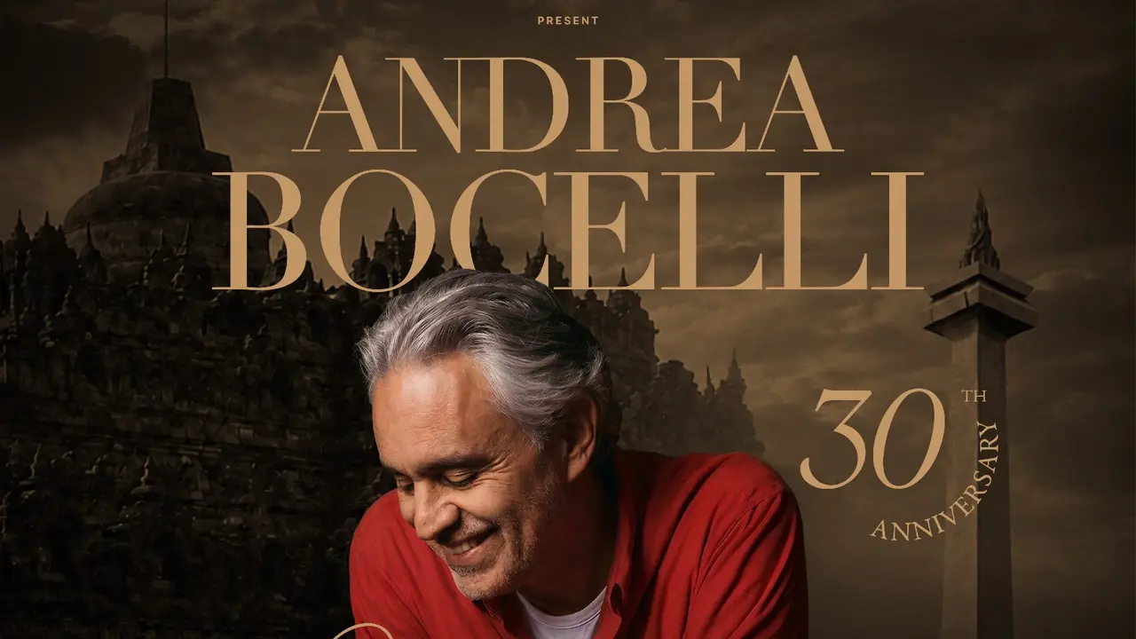 Andrea Bocelli Gelar Konser di Indonesia, Siapkan Pesan Kemanusiaan dan Perdamaian