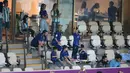 Istri penyerang Argentina Lionel Messi, Antonela Roccuzzo, ibunya Celia Maria Cuccittini dan kerabat tiba sebelum dimulainya pertandingan semifinal Piala Dunia Qatar 2022 antara Argentina dan Kroasia di Stadion Lusail di Lusail , Doha, Rabu (14/12/2022). Argentina menang atas Kroasia 3-0. (AF[/Paul Ellis)