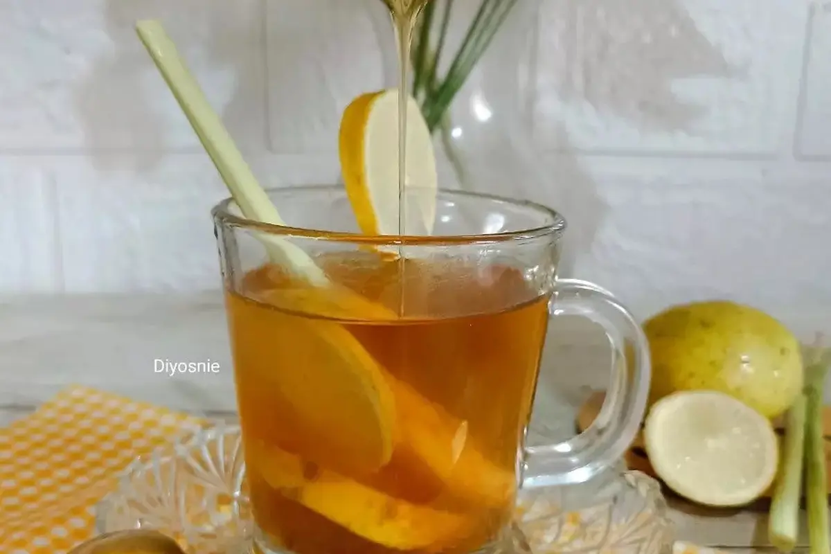 Resep teh lemon serai madu. (dok. Cookpad @_Diyos)