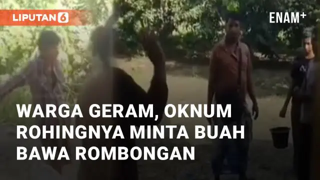 VIDEO: Viral Oknum Rohingnya Buat Geram Warga Pekanbaru, Minta Rambutan Tapi Disusul Rombongan