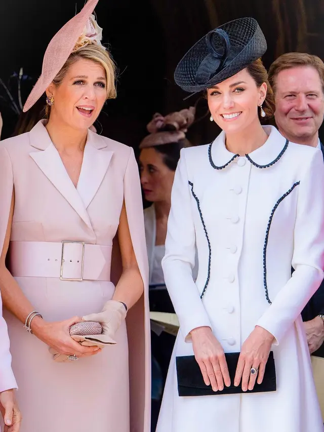 Kate Middleton Ikuti Gaya Chic Putri Diana dengan Busana Putih