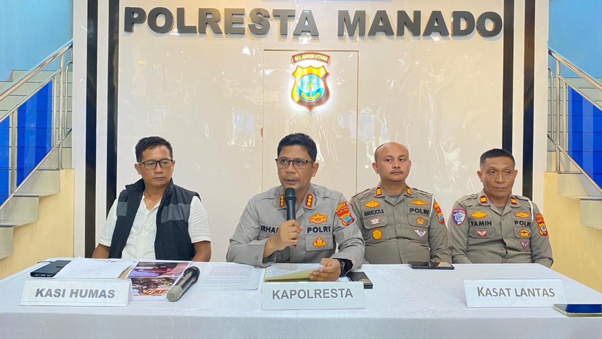 Oknum polisi tabrak lari di Manado, 1 korban tewas. Kini dipatsus.