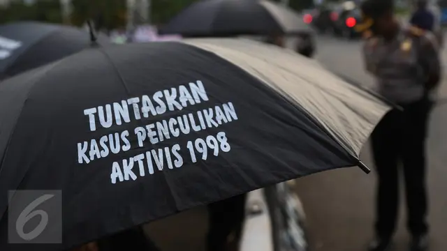 20160407-Aktivis Tuntut Komitmen Presiden Jokowi Terhadap HAM