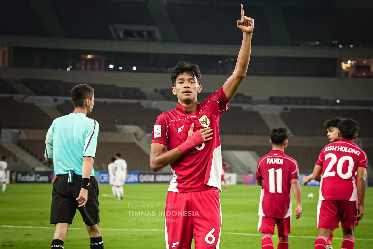 Evandra Florasta - Timnas Indonesia U-17 Vs Yaman di Piala Asia U-17 2025