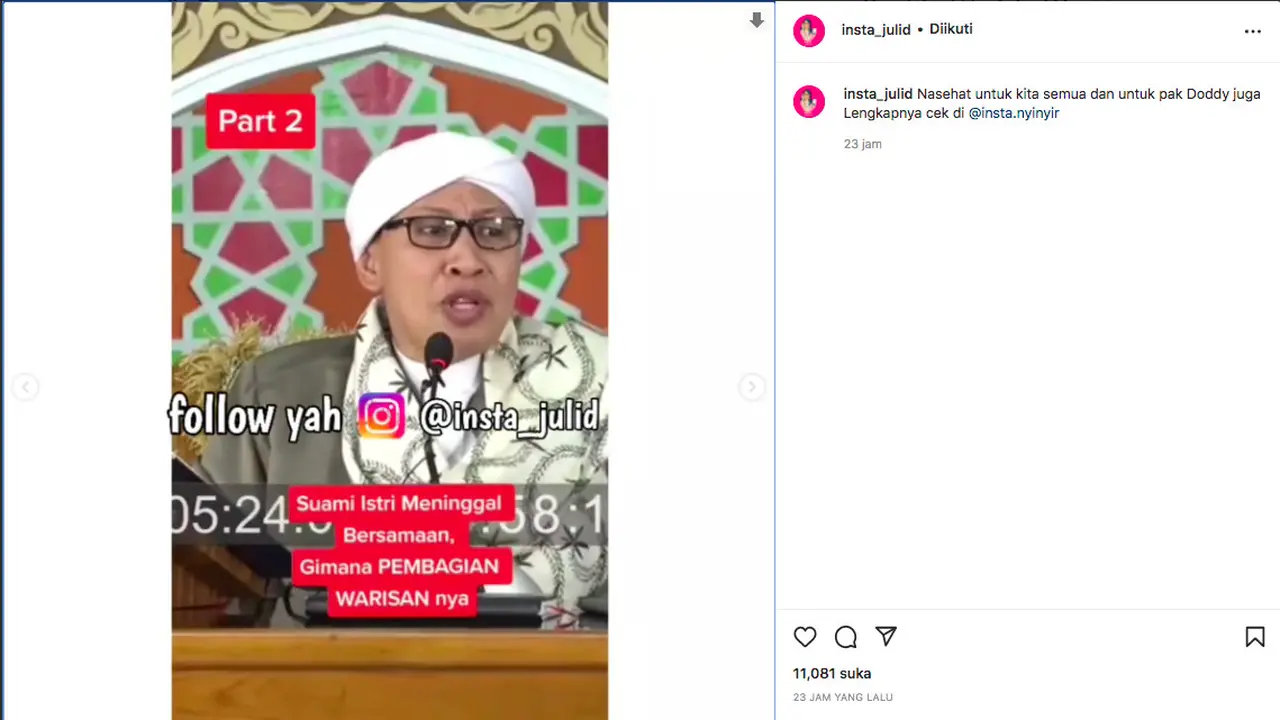 Buya Yahya Bahas Hukum Waris Anak Yatim Piatu, Warganet Ramai-Ramai Sindir Doddy Sudrajat