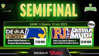 Link Live Streaming IBL Tokopedia 2023 Babak Semifinal di Vidio, Kamis 13 Juli 2023. (Sumber : dok. vidio.com)