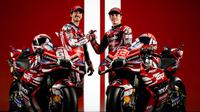 Launching motor Ducati Desmosedici GP26 jelang MotoGP 2026. Tim ini masih diperkuat Pecco Bagnaia dan Marc Marquez. (X/Ducati)