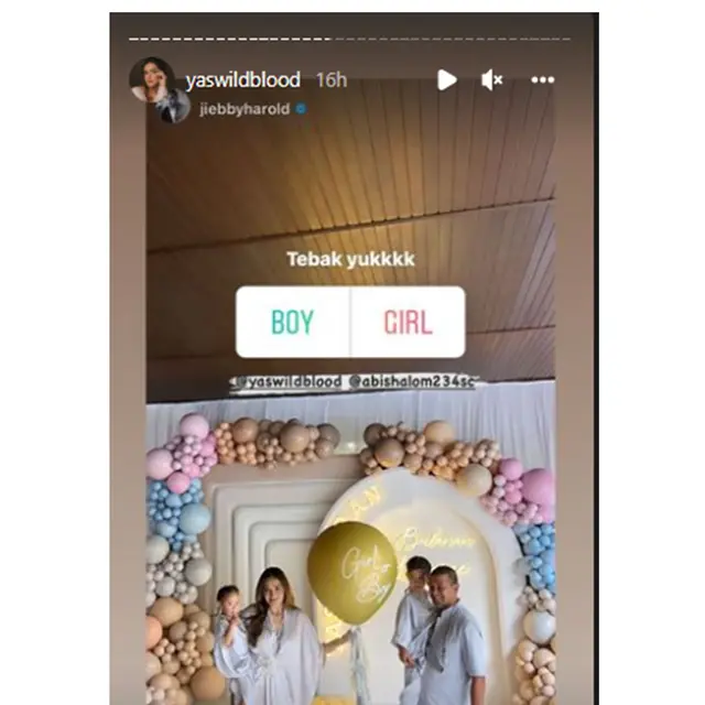 6 Momen Acara Pengajian 4 Bulanan Kehamilan dan Gender Reveal Yasmine Wildblood