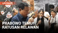 Prabowo Subianto Bertemu dengan Ratusan Relawan Gibran-Jokowi di Solo