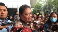 Menteri Koordinator Bidang Perekonomian Airlangga Hartarto saat menghadiri Pertemuan Tahunan Industri Jasa Keuangan OJK 2024, Selasa (20/2/2024). (Foto: Liputan6.com/Tira Santia)