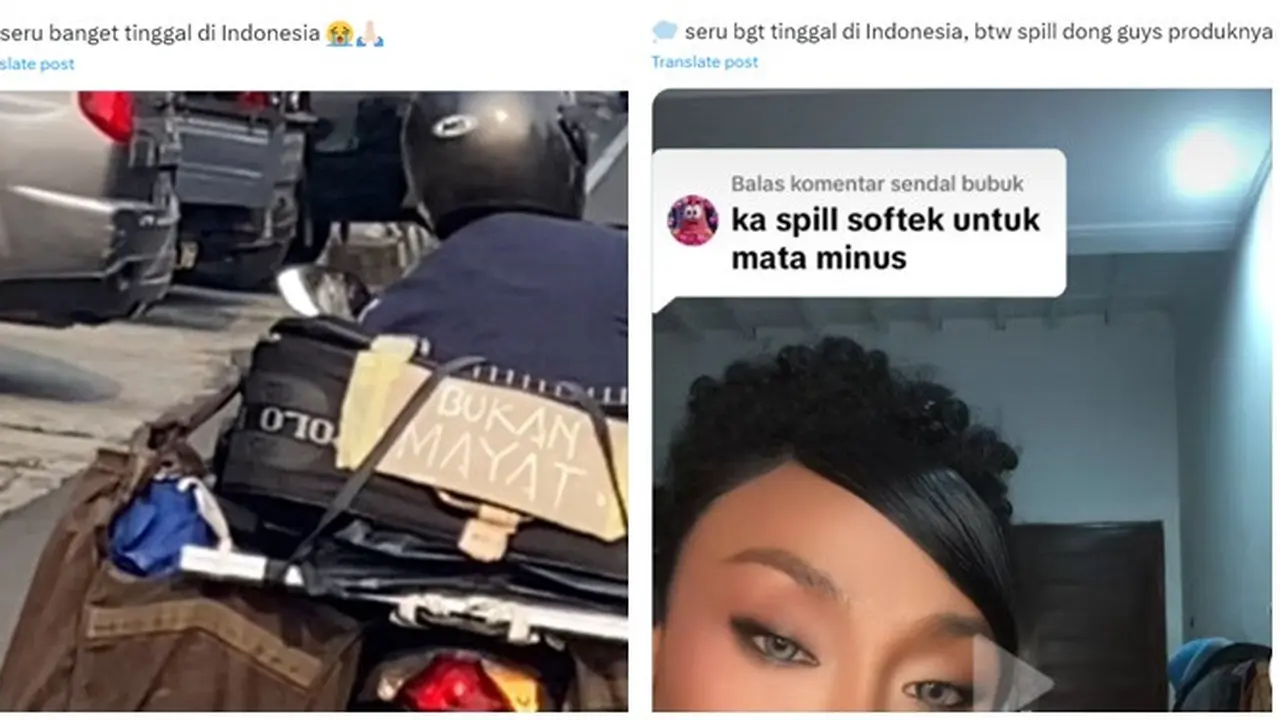 6 Potret Gambar Serunya Tinggal di Indonesia Ini Bikin Senyum Tipis