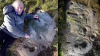 Batu Berusia 4000 Tahun Diduga sebagai Selfie Pertama di Dunia