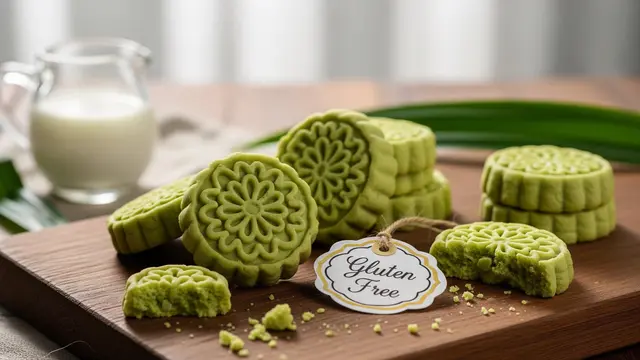 Kue Bangkit Susu Pandan Gluten Free