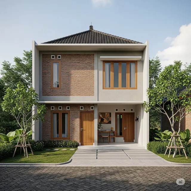 Inspirasi Rumah Sederhana di Kampung. Foto: Gemini