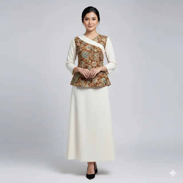 Setelan Batik Wanita Terbaru 2025 untuk Acara Formal. Gemini