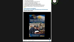 Cek Fakta: Hoaks Link Pendaftaran CPNS Kementerian Imigrasi pada 20 Juli-28 Agustus 2026