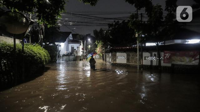 Pemukiman di Sekitar Jalan Bank Terendam Banjir