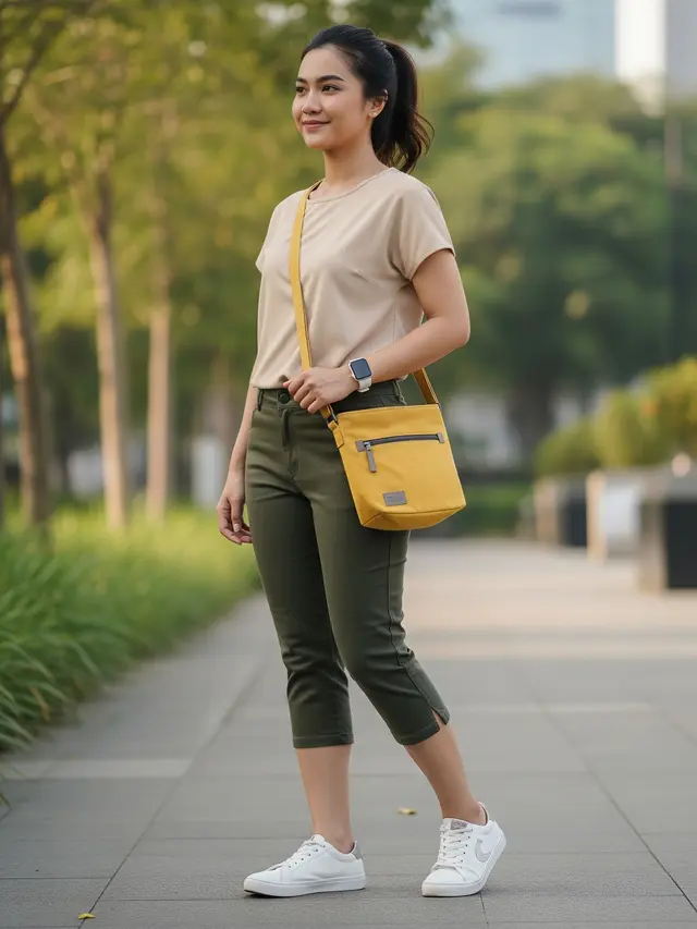 Model Celana 7/9 Wanita Terbaru (Image by Gemini AI)