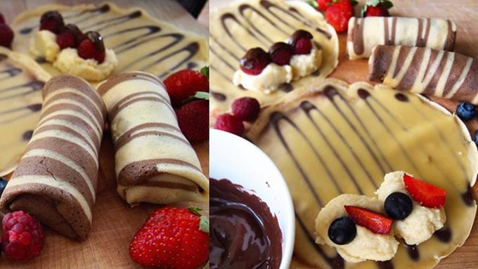  Resep  Takjil Farah  Quinn  Dadar Gulung Vanilla Cokelat Isi 