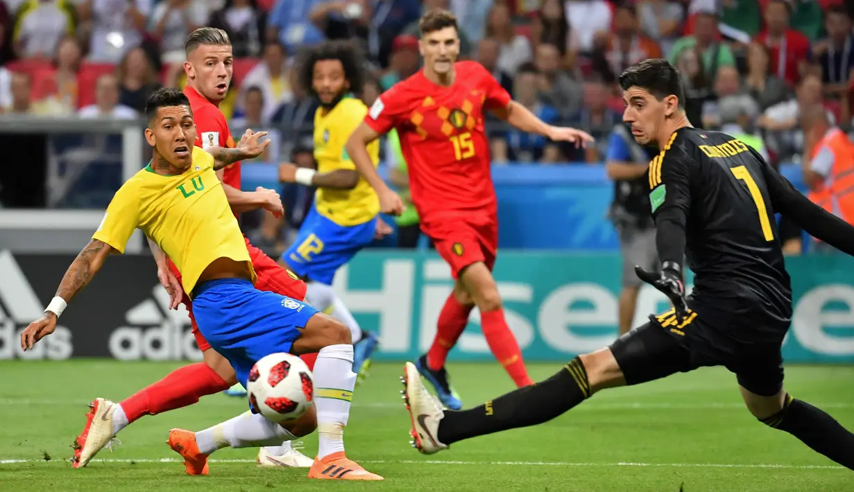 3. Thibaut Courtois (Belgia) - 18 kali penyelamatan. (AFP/Emmanuel Dunand)