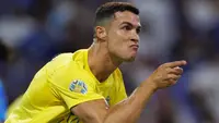 Bintang Al Nassr, Cristiano Ronaldo saat menjadi juara Liga Champions Arab 2023. (AFP)
