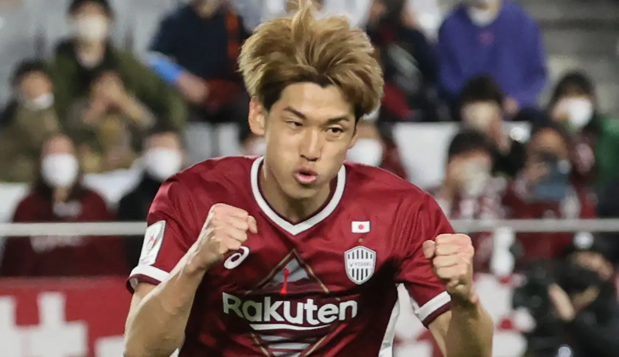 Vissel Kobe yang akan menantang tuan rumah Kawasaki Frontale yang kini menempati posisi ke-7, Sabtu (12/8/2023) masih akan mengandalkan Yuya Osako yang telah mencetak 16 gol untuk dapat mempertahankan posisi puncak klasemen J1 League 2023. (AFP/JIJI Press)