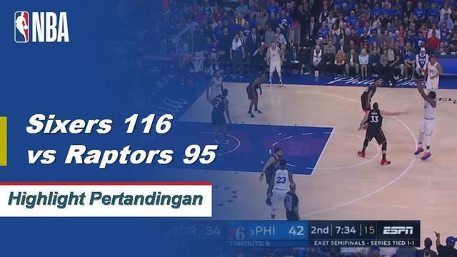 Joel Embiid mencetak 28 poin dengan 10 rebound, empat blok dan tiga assist di Game 3 untuk memimpin 76ers atas Raptors, 116-92