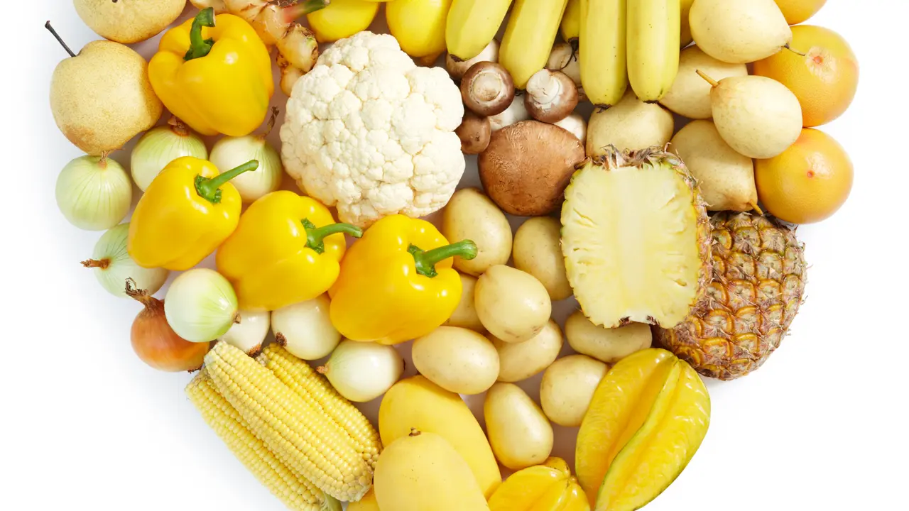 Buah sayuran kuning oranye
