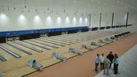 Venue bowling untuk Asian Games 2018 di Jakabaring Sport City, Palembang. (Liputan6.com/Indra Pratesta)