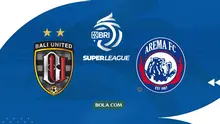 Bali United vs Arema FC, BRI Super League. (Bola.com/Wiwig Prayugi)