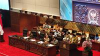 Rapat paripurna ke-6 Masa Persidangan I Tahun Sidang 2025-2026, Kamis (2/10/2025).&nbsp; (Foto: Liputan6.com/Delvira H)
