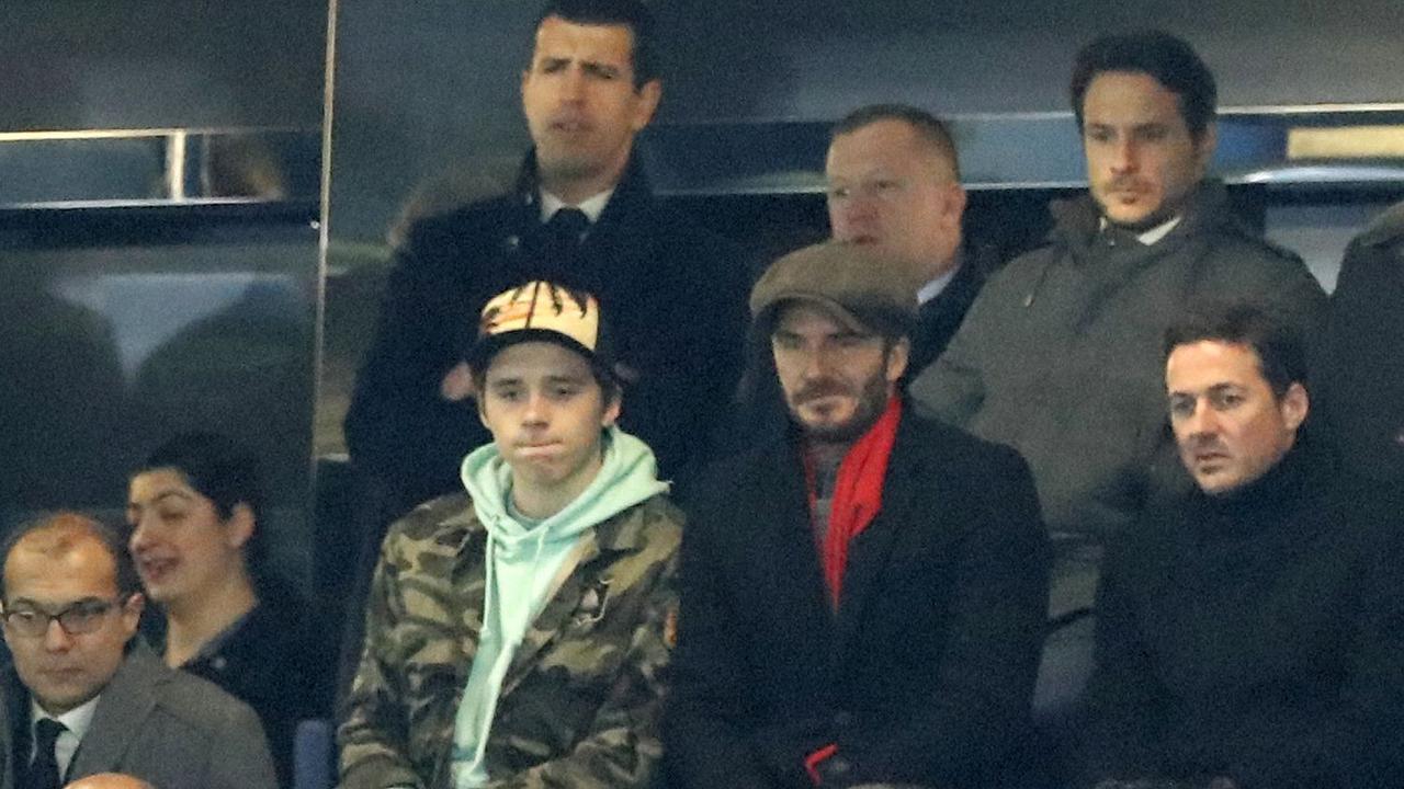David Beckham dan anaknya Brooklyn (The Sun)