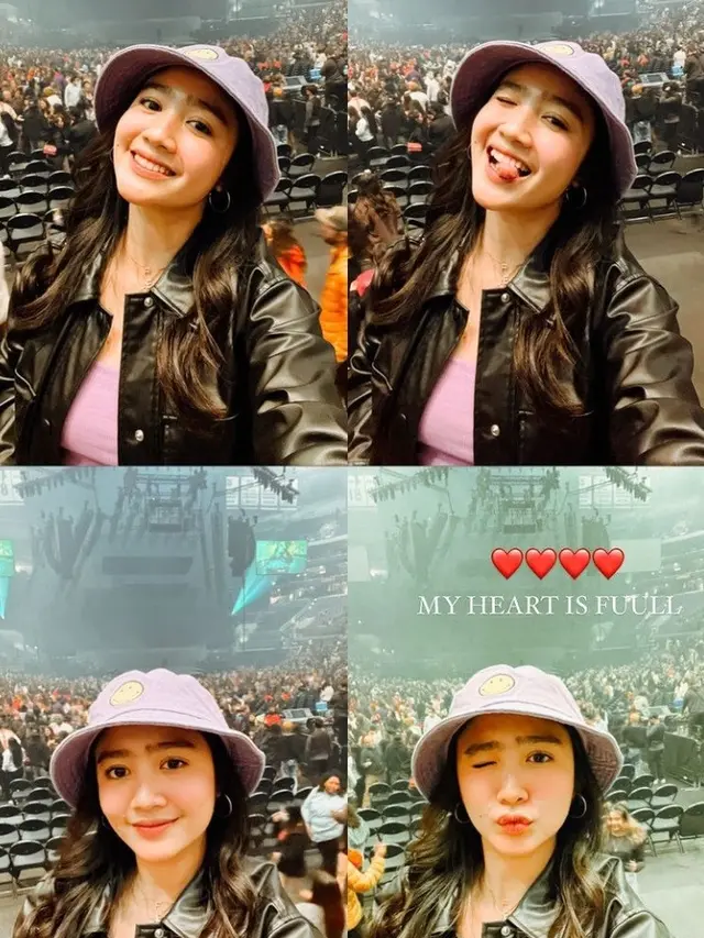 Febby Rastanty Nonton Konser Justin Bieber di Los Angeles (Foto: Instagram/@febbyrastanty)