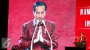 Presiden Jokowi berpidato saat HUT PIDP ke-44 di JCC, Jakarta Pusat, Selasa (10/1). Dalam acara tersebut kehadiran presiden diiringi tepuk tangan yang bergemuruh selama perjalanan Jokowi masuk menuju kursi yang disediakan. (Liputan6.com/Faizal Fanani)